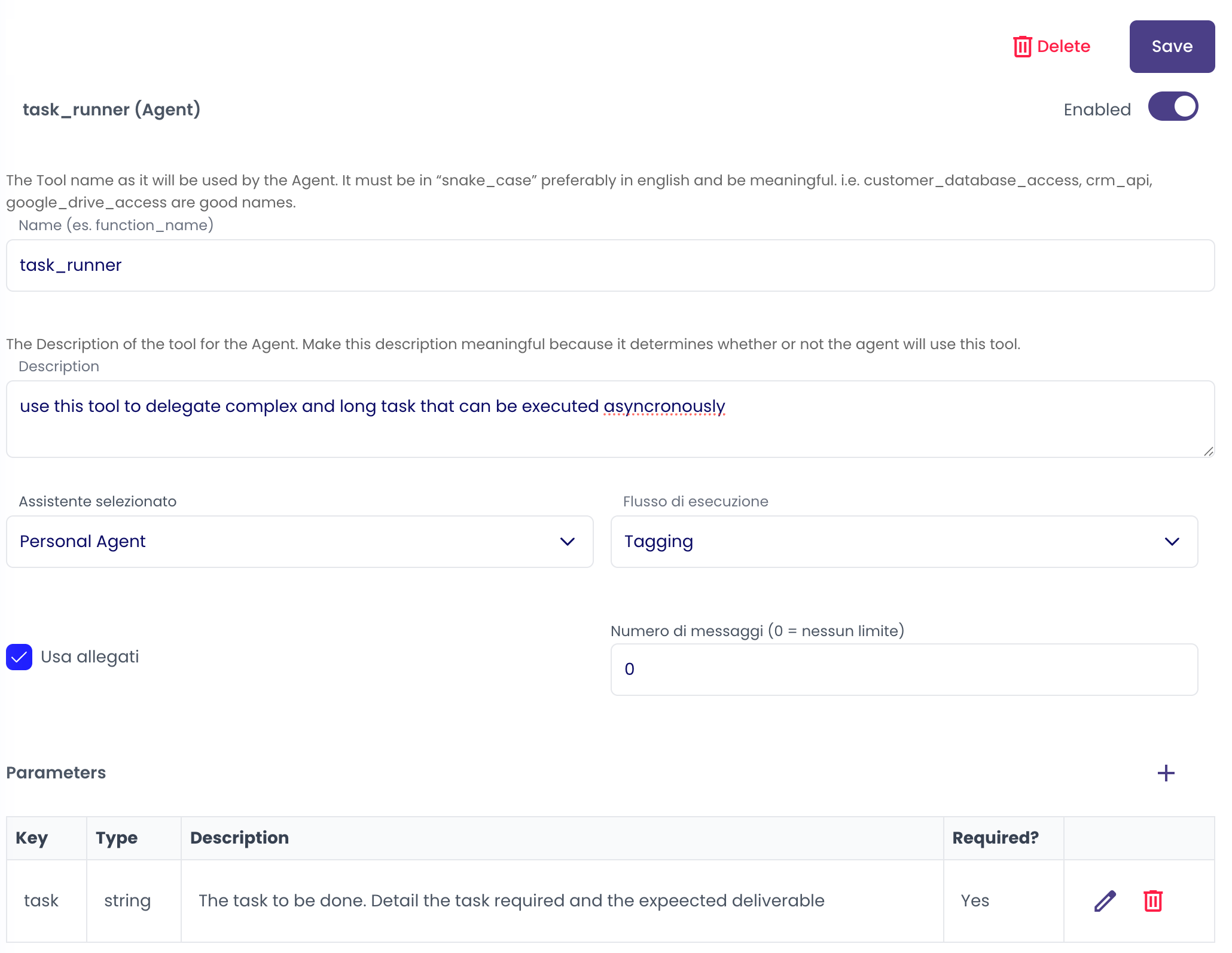 Agent Tool