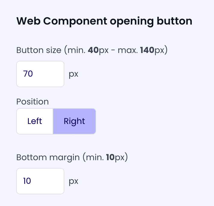 API Key Opening Button