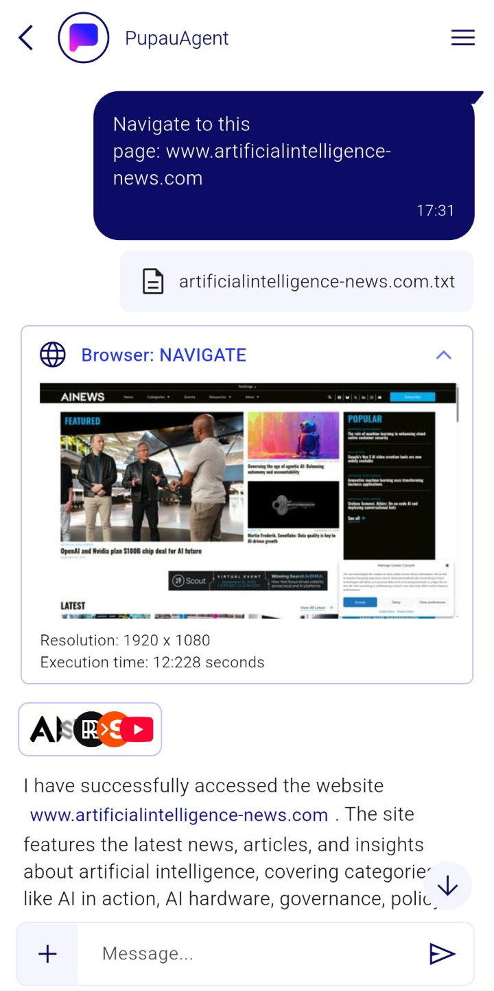 Browser Use Tool Mobile