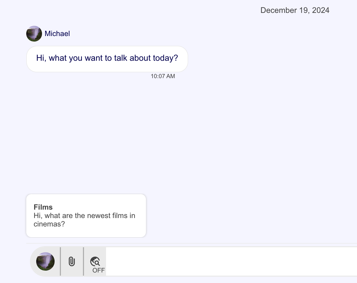 Conversation Actions Chat