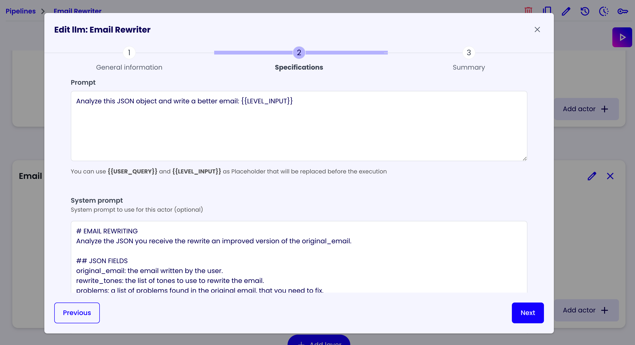 Email Rewriter Step 10