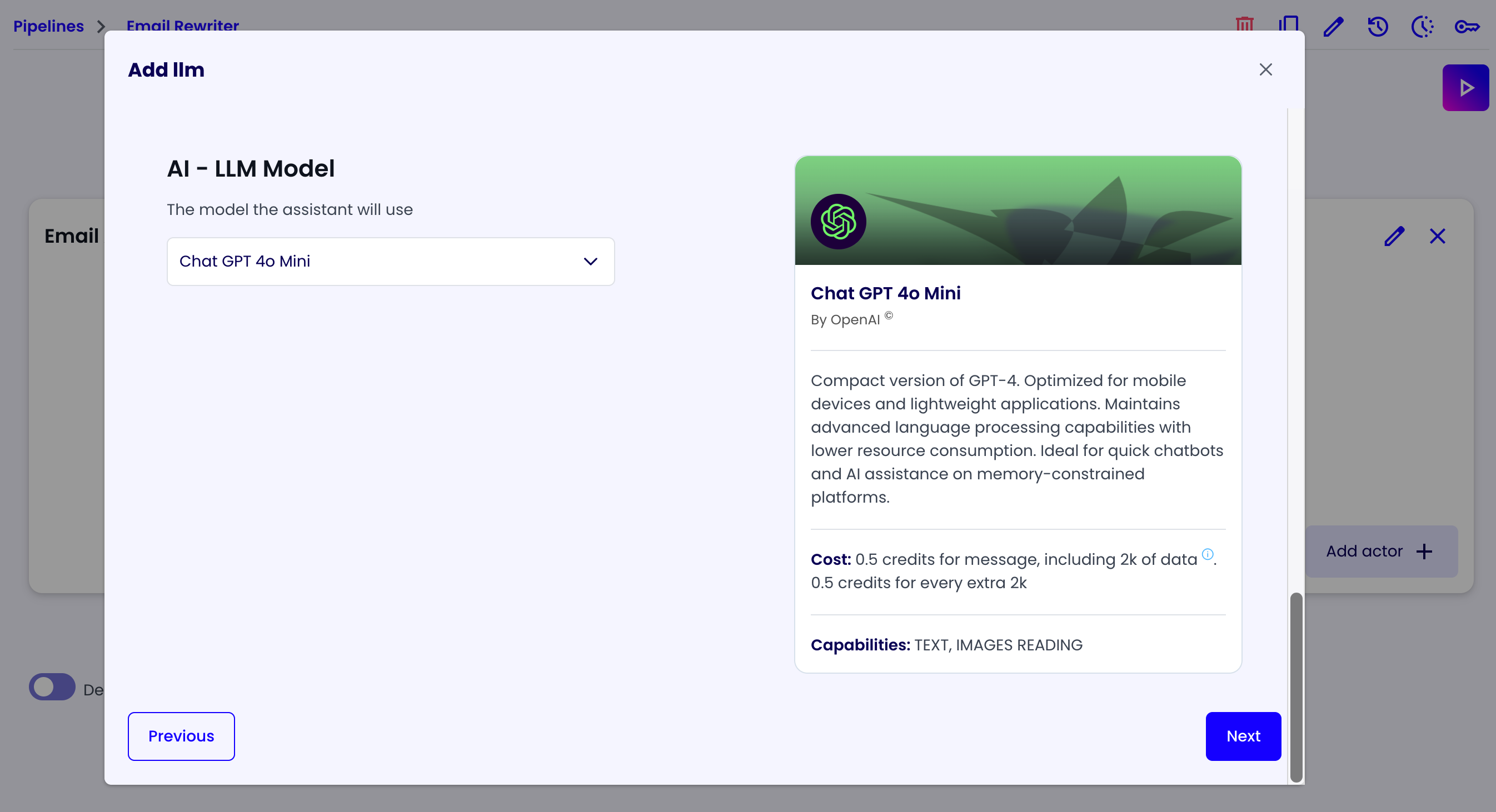 Email Rewriter Step 6
