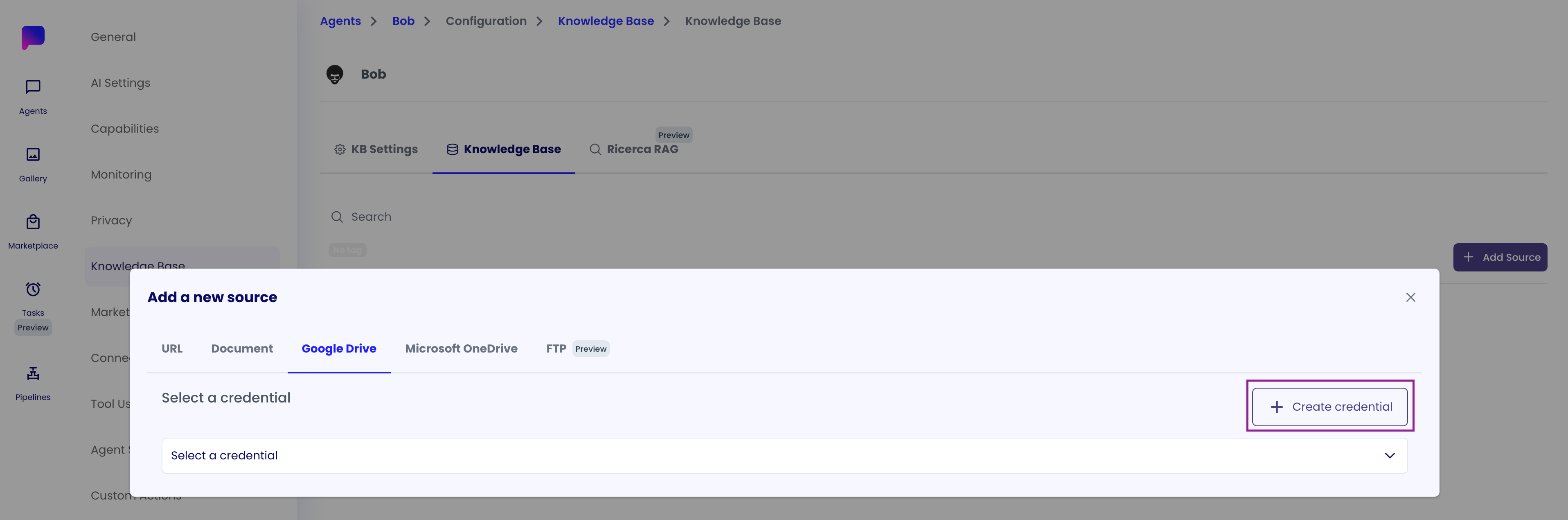 Google Drive Knowledge Base Setup