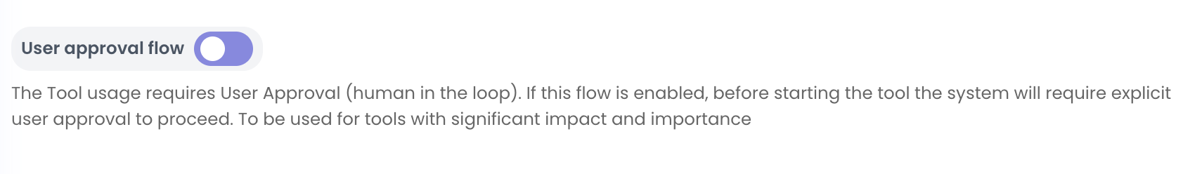 Human in the loop Option