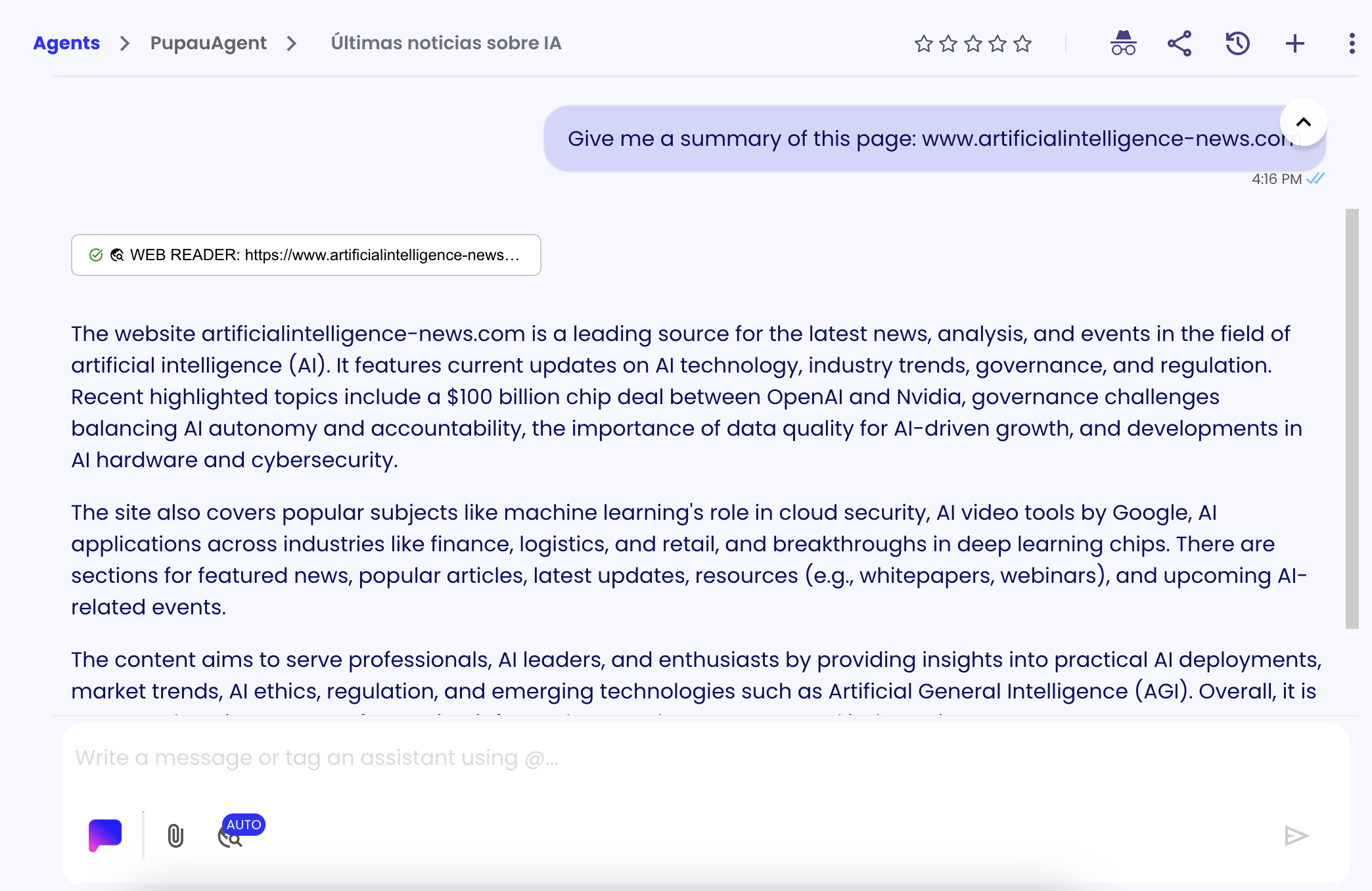 Web Reader Tool